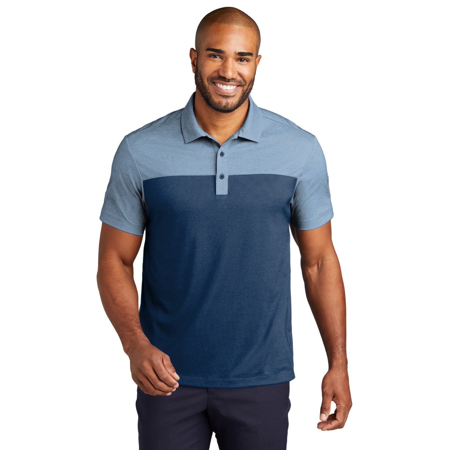 Port Authority-Port Authority® Fine Pique Blend Blocked Polo K831-MedTech-1
